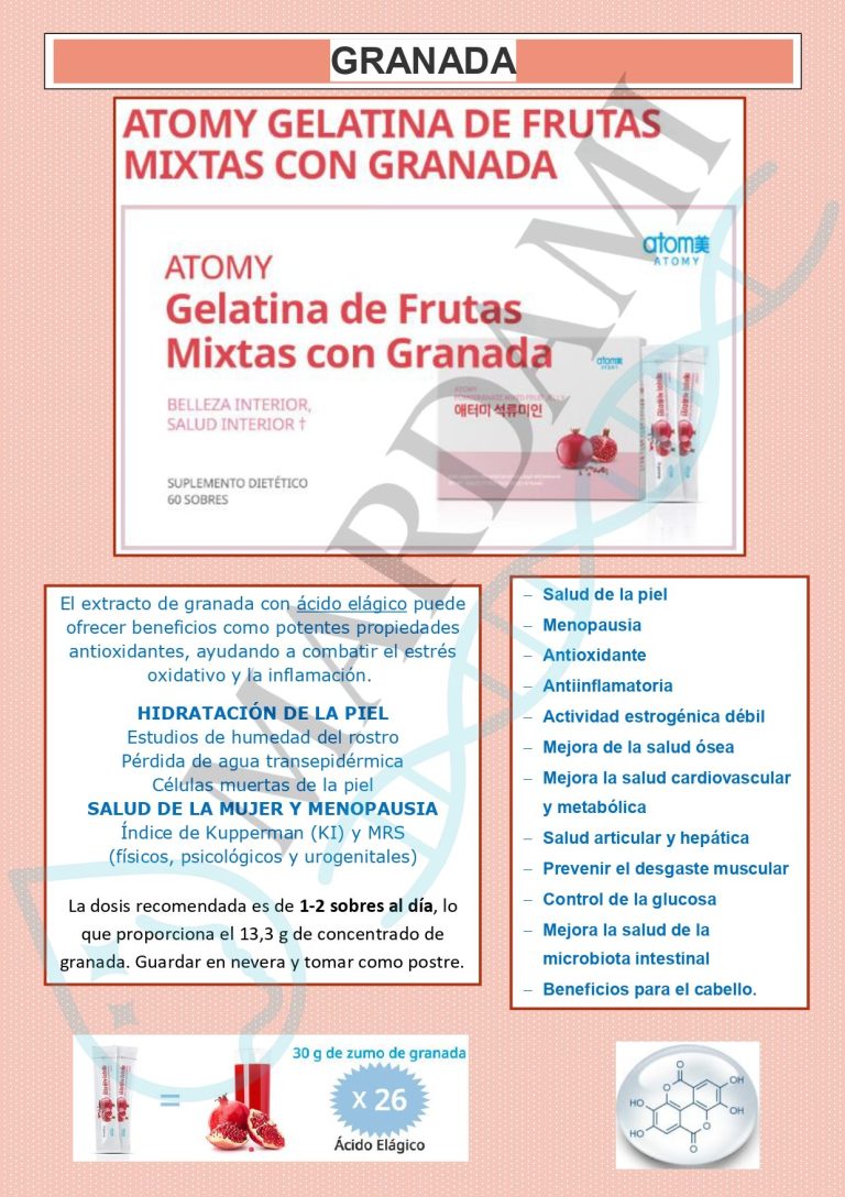 ÁCIDO ELÁGICO.Gelatina de Granada. Menopausia. Salud de la mujer, fitoestrógeno. hidratación de la piel SINTOMAS MENOPAUSIA, FITOESTRÓGEMOS, ÁCIDO ELÁGICO, SALUD DE LA MUJER, HIDRATACIÓN DE LA PIEL.